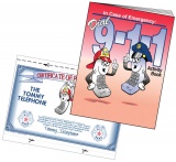 "Dial 9-1-1" Coloring & Activity Books (Stock)